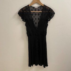 Intimately Free People Silk and Lace Mini Dress